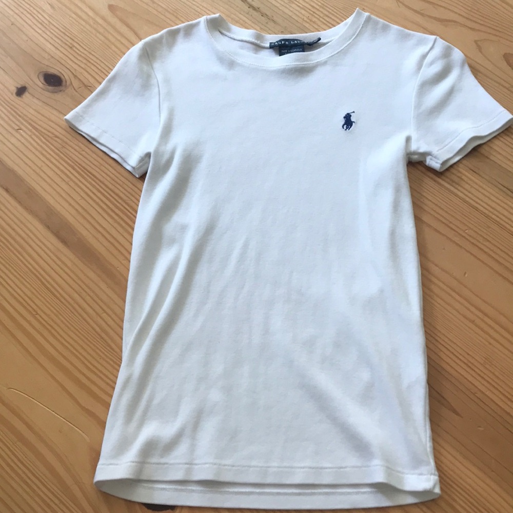 White Round neck Fitted shirt